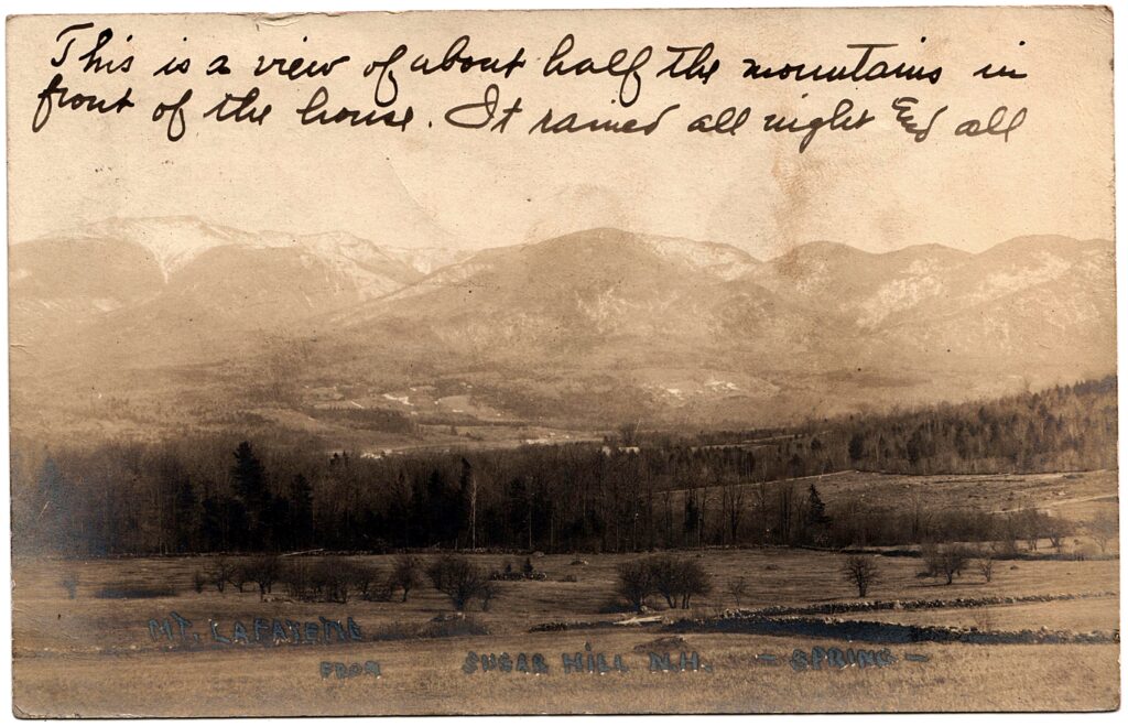 Mt. Lafayette from Sugar Hill N.H. Spring