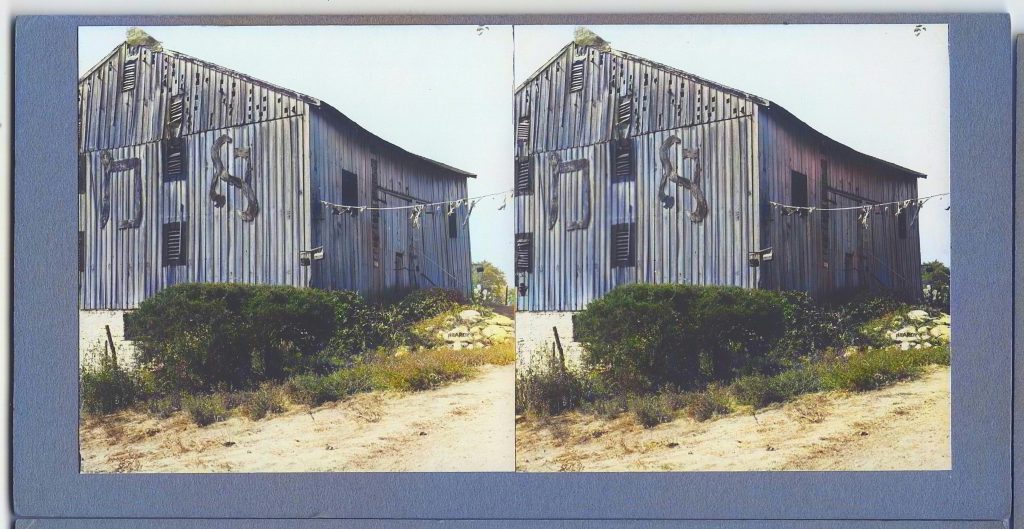 Winter Zero's Bottle Farm, barn with Truth colorized, September 27, 1939