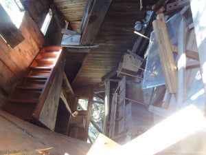 Collapsed cabin photo rotated, November 2013